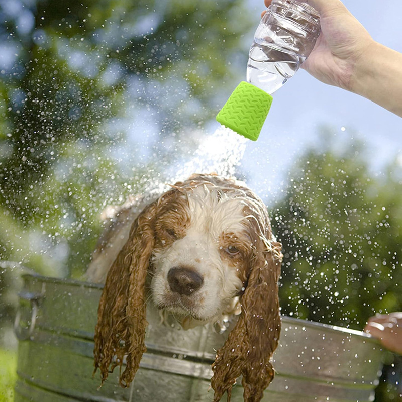 Best-selling silicone pet showerhead, portable pet bathing showerhead tool, outdoor cat and dog cleaning and grooming products Specification drawing