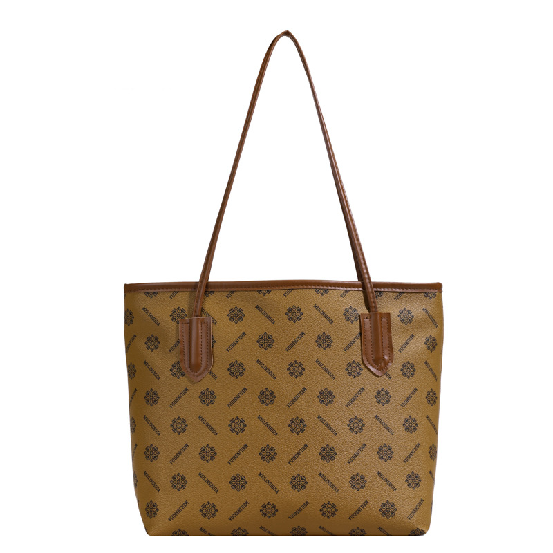 Large-capacity women's bag, soft leather texture, 2024 new trendy and fashionable handbag, European and American tote bag, versatile shoulder bag Item Picture