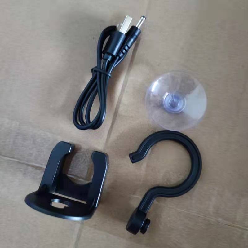 Outdoor shower head, portable beach, camping tent, rechargeable electric bath, dormitory USB lithium battery Specification drawing