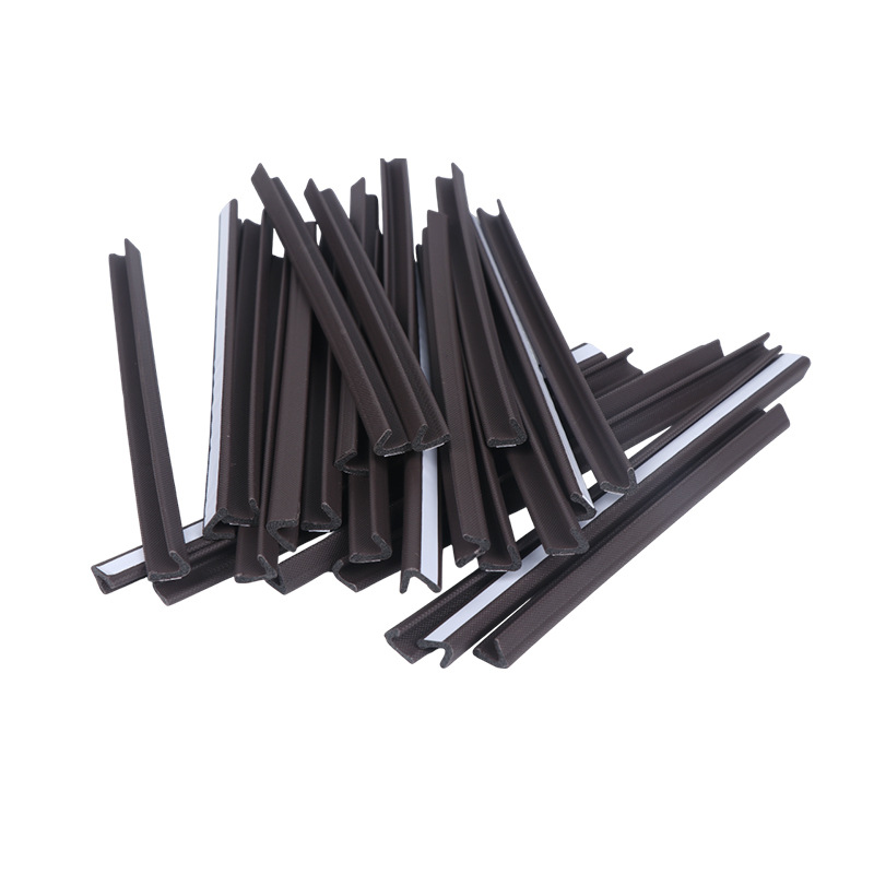 PU anti-collision strips for anti-theft doors, V-shaped foaming self-adhesive sealing strips, self-adhesive door gap and window sound insulation stickers details Picture