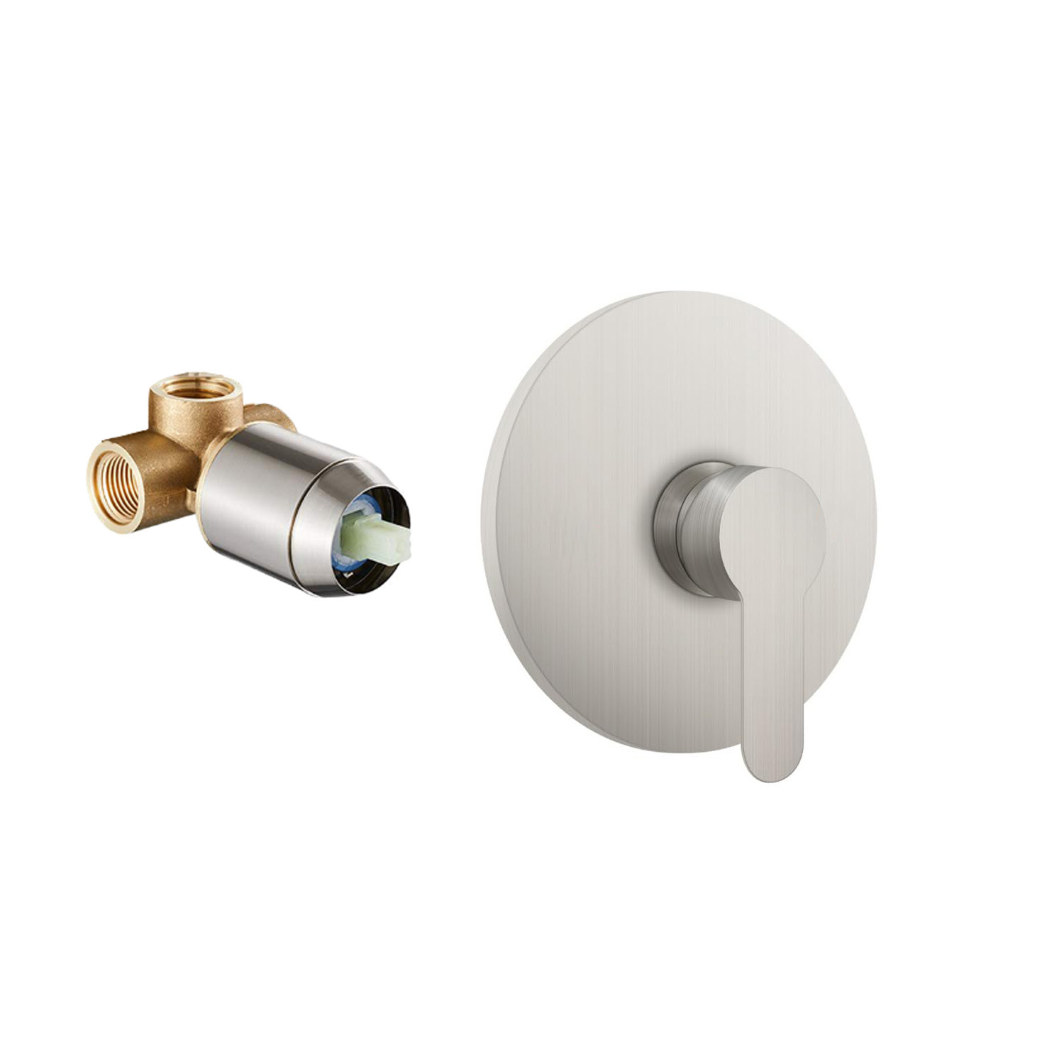 Cross-border exclusive concealed shower head copper embedded valve body hidden wall-embedded parts set supports one-piece consignment Item Picture