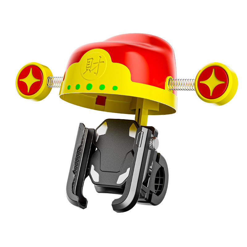 Small helmet, food delivery rider, sunshade and rain shield, mobile phone stand, universal electric motorcycle riding, mobile phone navigation stand, cross-border Item Picture
