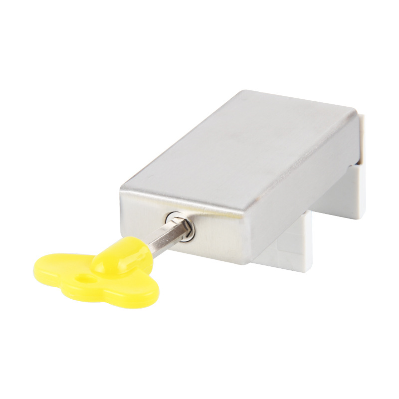 Window limiters, anti-opening child safety locks, household screens, sliding Windows, fixed stainless steel anti-collision keys, window locks Item Picture