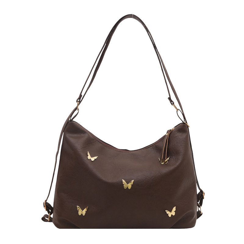 Fashionable pleated butterfly underarm bag 2024 winter Korean style trendy and versatile single-shoulder bag simple and large-capacity tote bag Item Picture
