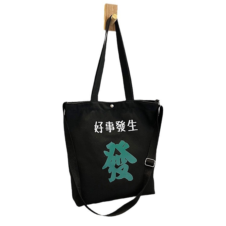 A new, fashionable and simple tote bag with a traditional Chinese style for women. It features a large-capacity fabric bag with printing technology Item Picture
