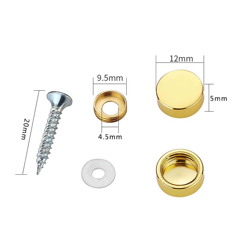 Advertising nail, pure copper glass mirror nail, decorative cap, acrylic tile mirror fixing nail, self-tapping screw, ugly cover buckle Application Scenario