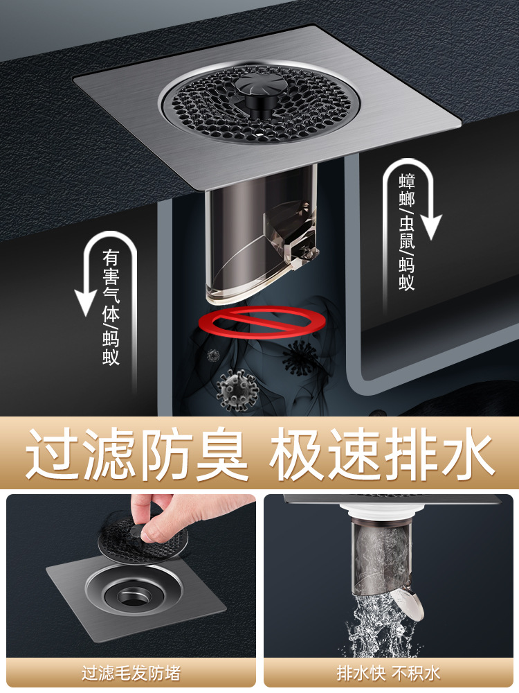 Floor drain refurbishment device, bathroom sewer anti-odor backflow magic tool, toilet blocking and odor backflow anti-odor device, anti-insect sealing cover Application Scenario