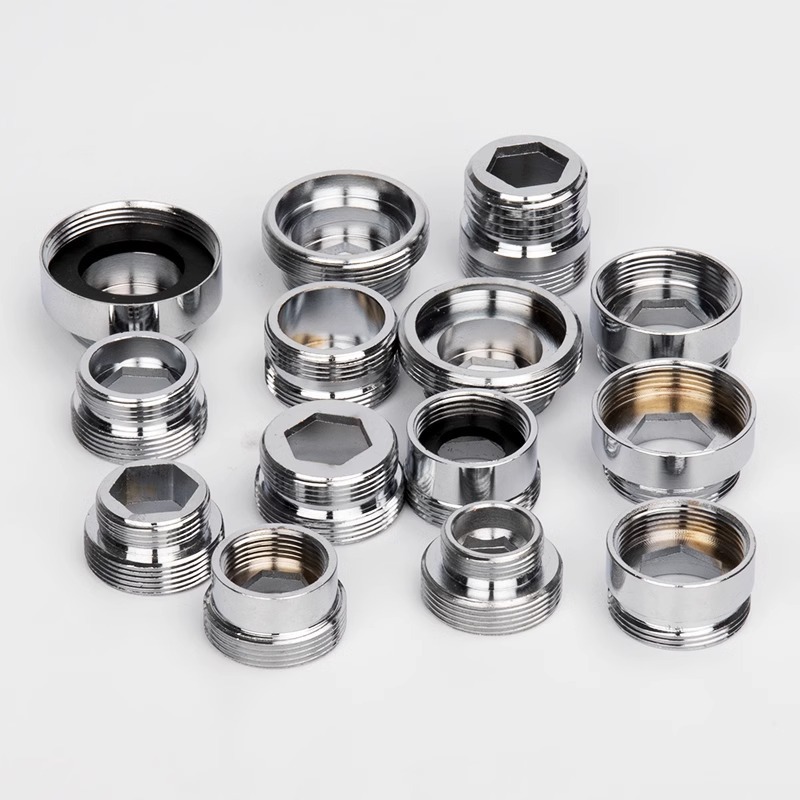 Water purifier faucet aerator adapter head, 22 external thread to 4-inch thread non-standard reducer joint full figure