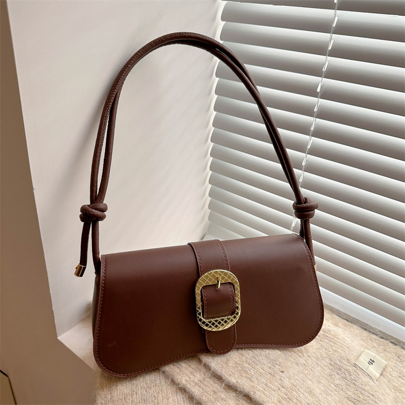 Retro small women's bag 2024 new style fashionable winter single-shoulder crossbody bag, high-end ladies' hand-held small square bag full figure