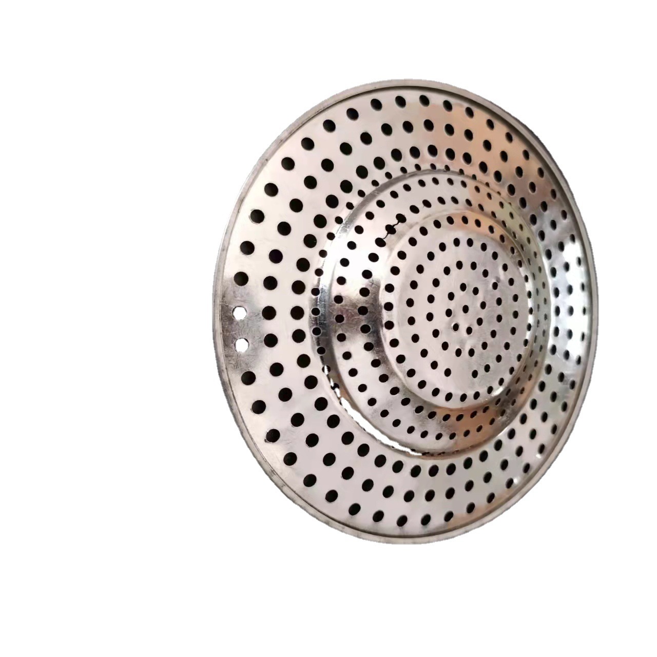 Fully perforated one-piece formed stainless steel bathroom drain filter screen, bathroom sewer hair floor filter screen Item Picture