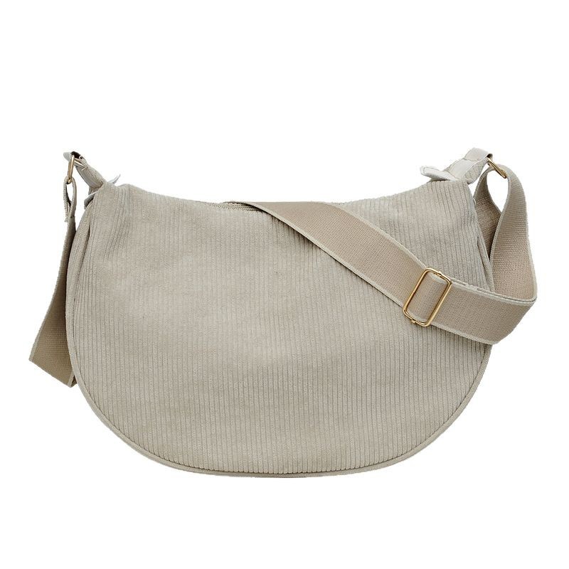 Stylish corduroy bag, summer new casual and fashionable crossbody bag, versatile, large-capacity dumpling bag wholesale Item Picture