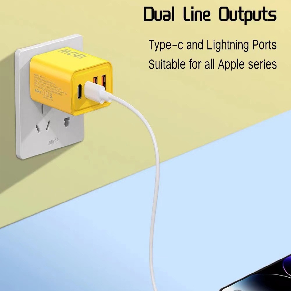 120W smart phone fast charging charger, multi-port mobile phone charging, dual TYPE-C+ dual USB fast charging wholesale Application Scenario