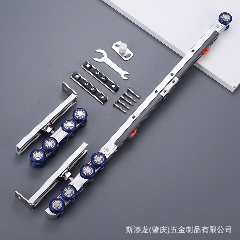 Silent bidirectional buffer hoist wheel track, kitchen sliding door, hoist rail pulley, passage door, door and window sliding door, wooden door Specification drawing