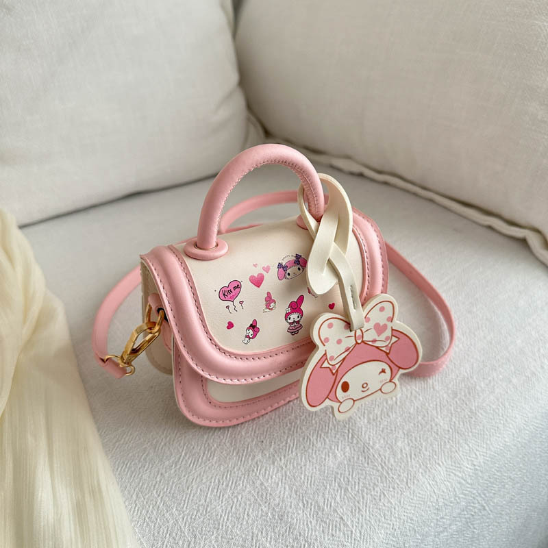 A new summer children's bag for girls, a cute cartoon hand-held small bag, an Instagram little girl's crossbody coin purse full figure