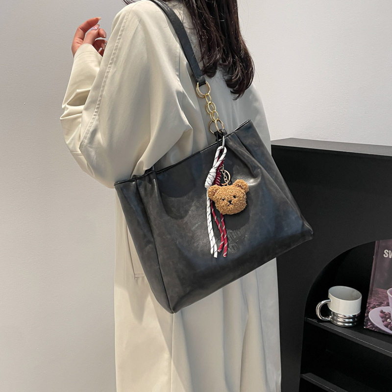 High-end quality handbag for women 2025 Spring new style, retro and versatile, large-capacity commuting single-shoulder crossbody women's bag Specification drawing