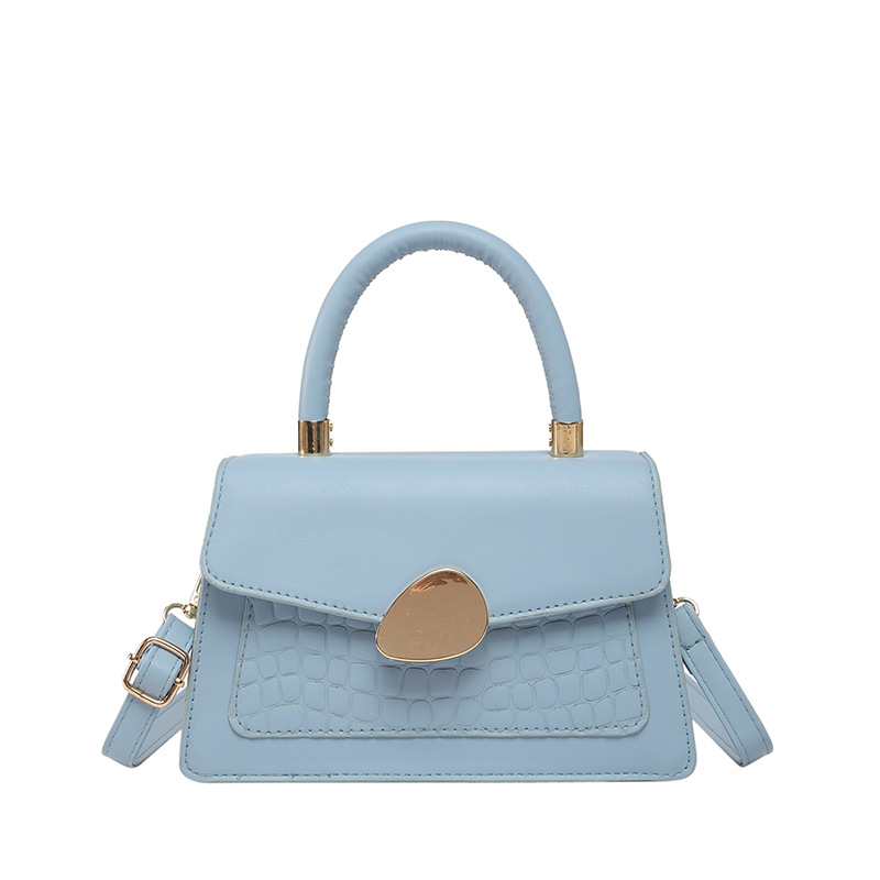 Spring 2025 new high-end quality handbag, elegant and beautiful solid color single-shoulder crossbody bag, small square bag, commuting bag Item Picture