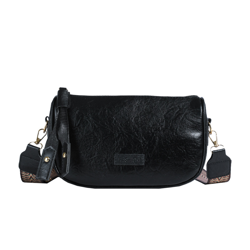 Retro pillow bag, casual and versatile dumpling bag, new wide-shoulder strap single-shoulder crossbody bag for winter 2024, cross-border trend Item Picture
