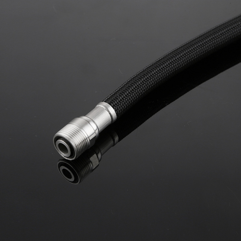 Factory direct sales of 1.5-meter black nylon filament braided faucet pull-out pipe 15×1 pull-out hose Application Scenario