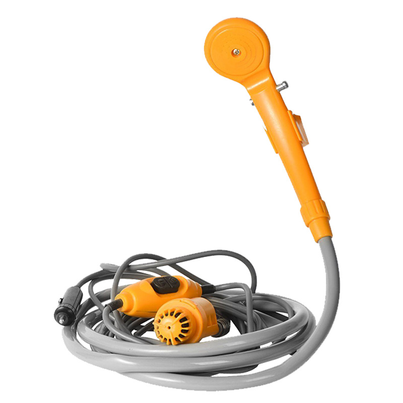 Car shower, outdoor camping, self-driving car shower, camping portable 12V electric shower head wholesale manufacturer full figure