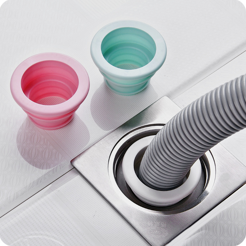 Silicone floor drain covers for washing machines, bathrooms, kitchens, pipes and sewers, anti-clogging, anti-insect and anti-odor sealing rings details Picture