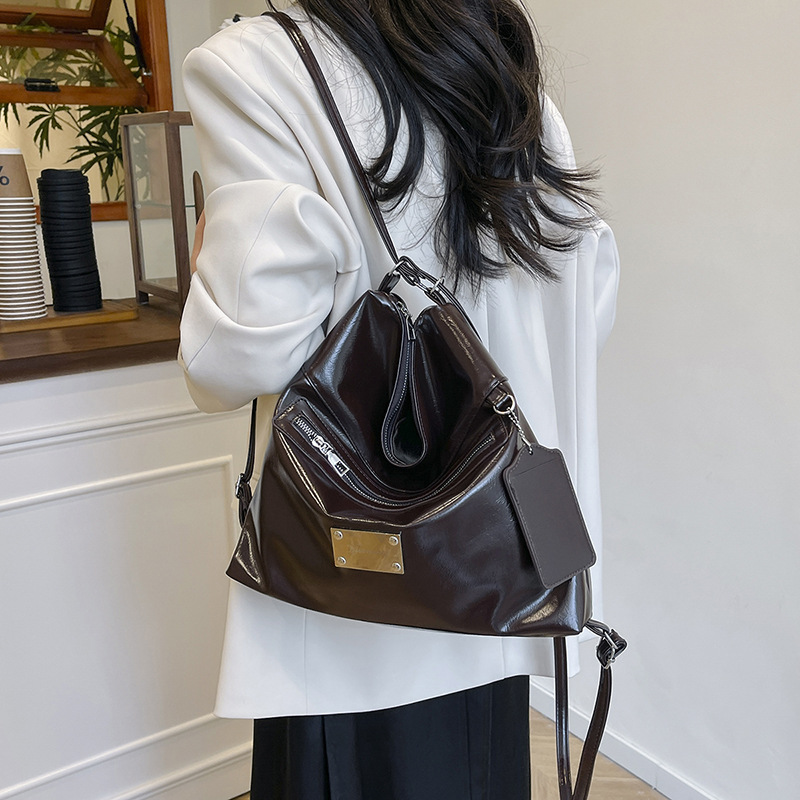 Simple handbag for women, Spring 2025 new Korean style, versatile, high-end, fashionable, casual and trendy underarm single-shoulder bag full figure