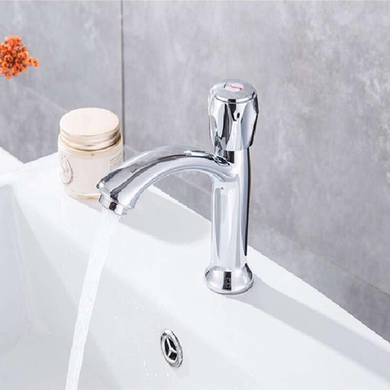 Factory wholesale bathroom, dormitory, single-hole plastic steel public toilet, cold water basin faucet, plastic faucet, single-cooling faucet full figure