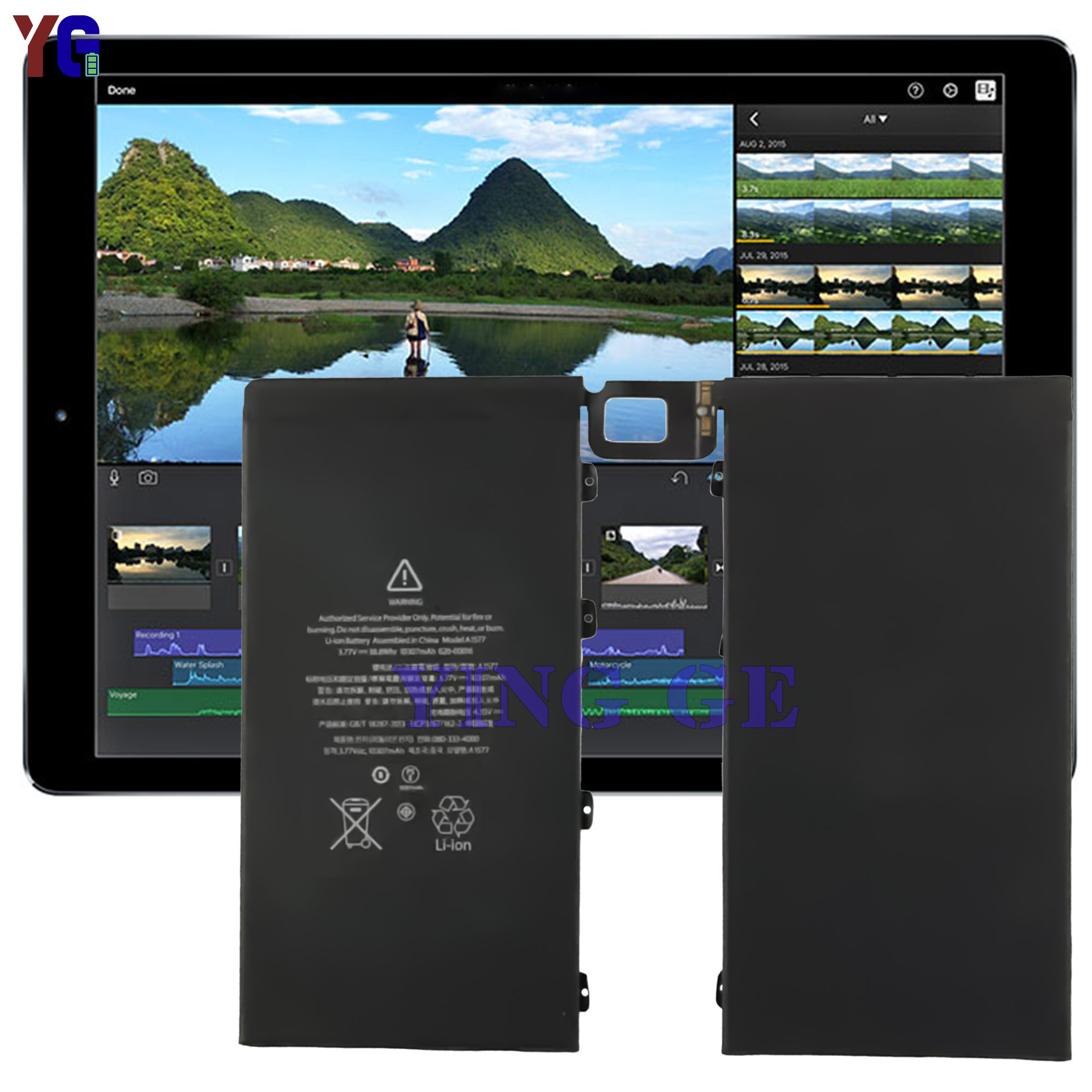 Wholesale 10307mAh battery for Apple ipad pro12.9 generation A1652/A1584 tablet Application Scenario