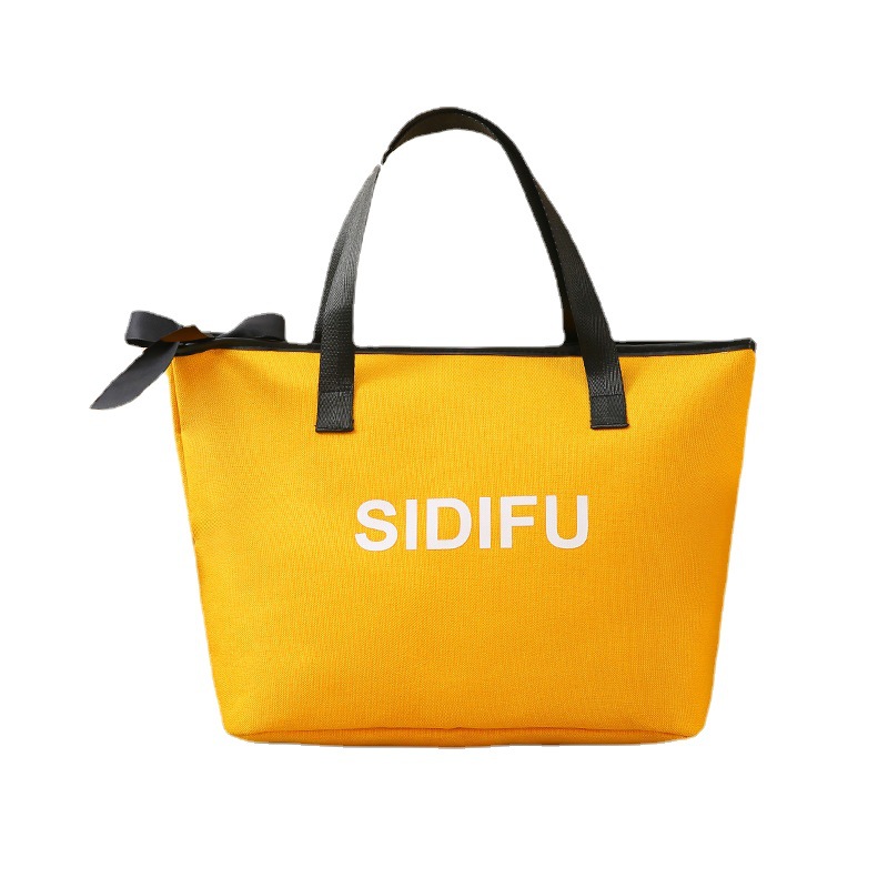Imported custom handbag, five-piece set, makeup bag, multi-functional toiletry bag, portable canvas bag, Korean version, large capacity Item Picture