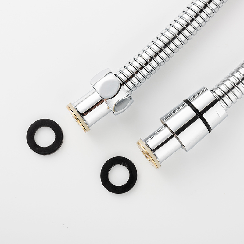 Wholesale of 1.5-meter explosion-proof and leak-proof 2-meter metal shower hose made of 201 stainless steel with encrypted electroplating for cross-border use Specification drawing