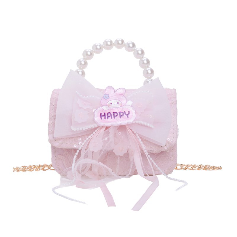 Hello Kitty children's bag, Meile hand-held crossbody bag, Kulomi doll coin purse, baby girl, cute cinnamon dog Item Picture