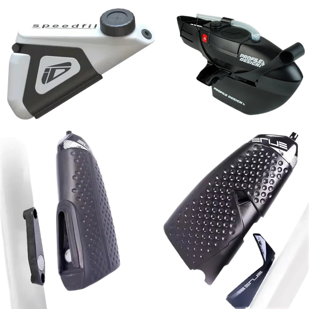 ELITE Water bottle holder set for road bikes, triathlon, aerodynamics, Broken wind water bottles and cups full figure