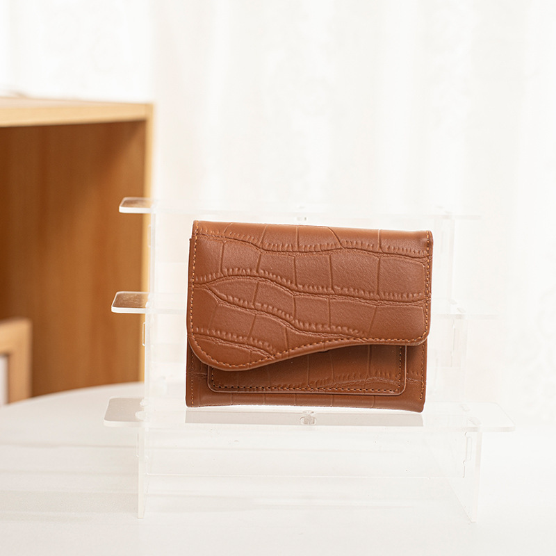 ins Korean version women's wallet, short and fashionable, dopamine multi-slot card case, zipper coin purse, multi-functional for foreign trade Specification drawing
