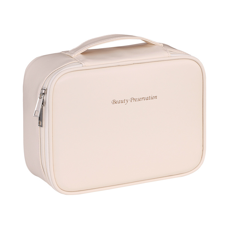 New cross-border freely partitioned makeup bag with large capacity and high-end feel, portable travel toiletry bag with a minimum order of one Item Picture