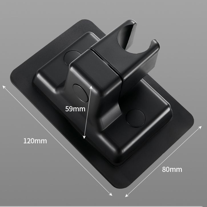 The new no-hole-punching showerhead stand, a shower room wonder, adjustable showerhead hanger, rain shower, lotus pod, and fixed wall base Specification drawing