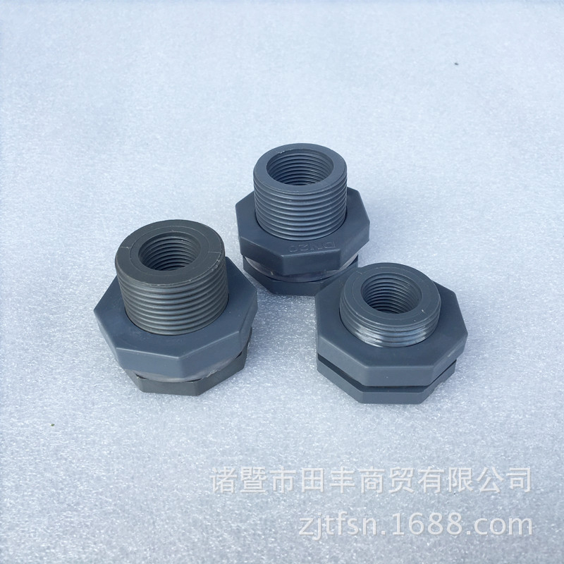 Factory direct sales of water tower, fish tank accessories, water pool, bucket, inner and outer thread plastic water tank joints, water tank accessories Specification drawing