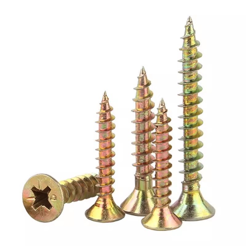 Hardened fiberboard nails, wood screws, self-tapping screws for wood, solid wood cabinet doors, walls, and drywall nails full figure