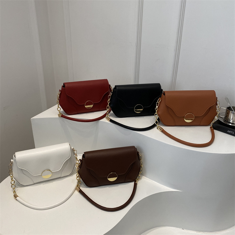 Cross-border high-end women's bag 2024 new style, patchwork underarm chain bag, Korean version hand-held shoulder crossbody bag Application Scenario