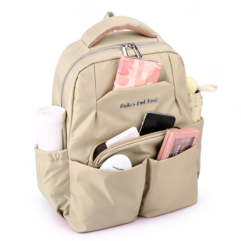Colorful Fox's new multi-layered, large-capacity water-resistant backpack for women on business trips is lightweight Specification drawing