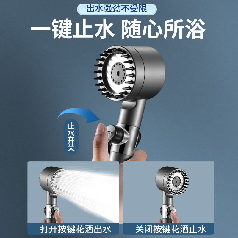 One-piece consignment, powerful factory, wholesale pressure regulating, spray and filter shower head in stock, factory direct sales, Douyin same style Application Scenario
