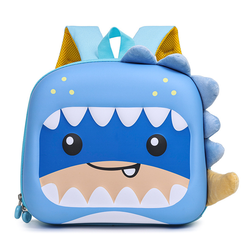Kindergarten hard shell schoolbag, cartoon little dinosaur eggshell backpack, small and medium-sized class children's backpacks, boys' and girls' backpacks Item Picture