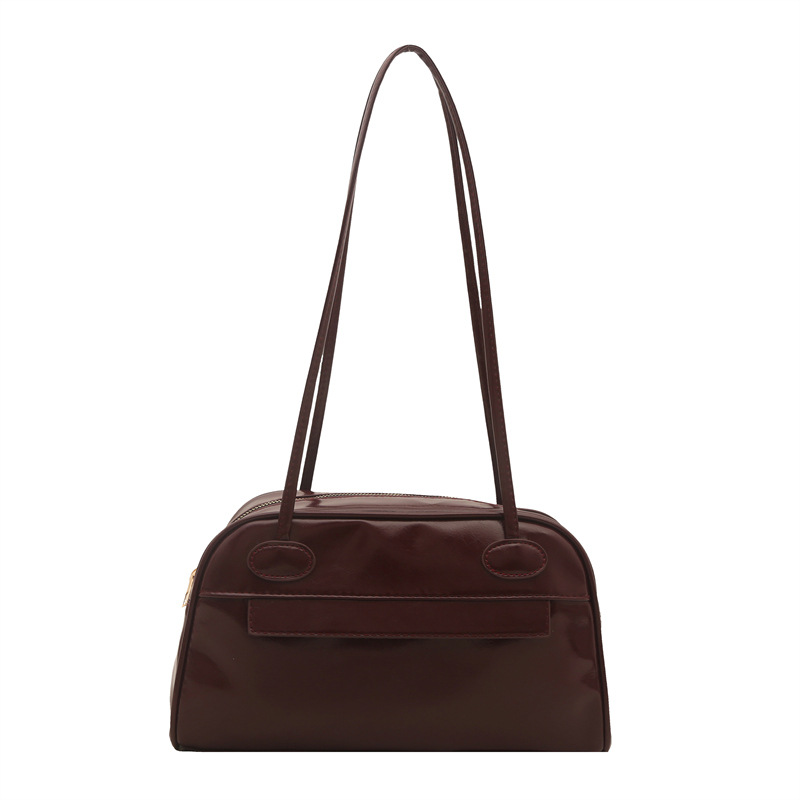 The 2025 new single-shoulder PU leather spring women's bag is fashionable and versatile, with a high-quality underarm bag and a niche design for women's commuting Item Picture