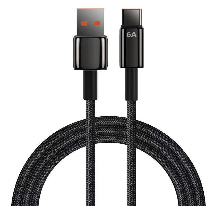 The 6A elbow data cable is a fast charging cable for Huawei, vivo and Honor mobile phones, a dedicated gaming cable for Type-C vehicles Application Scenario