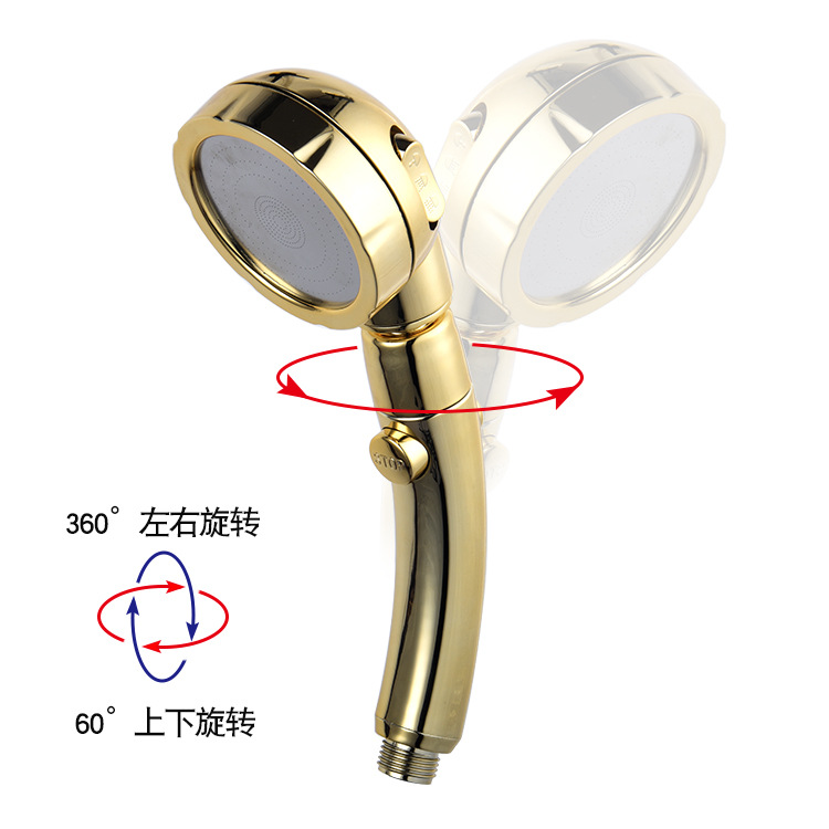 Three-speed adjustable one-button water stop switch Japanese pressurized showerhead, detachable and washable water-saving and shock-resistant showerhead Application Scenario