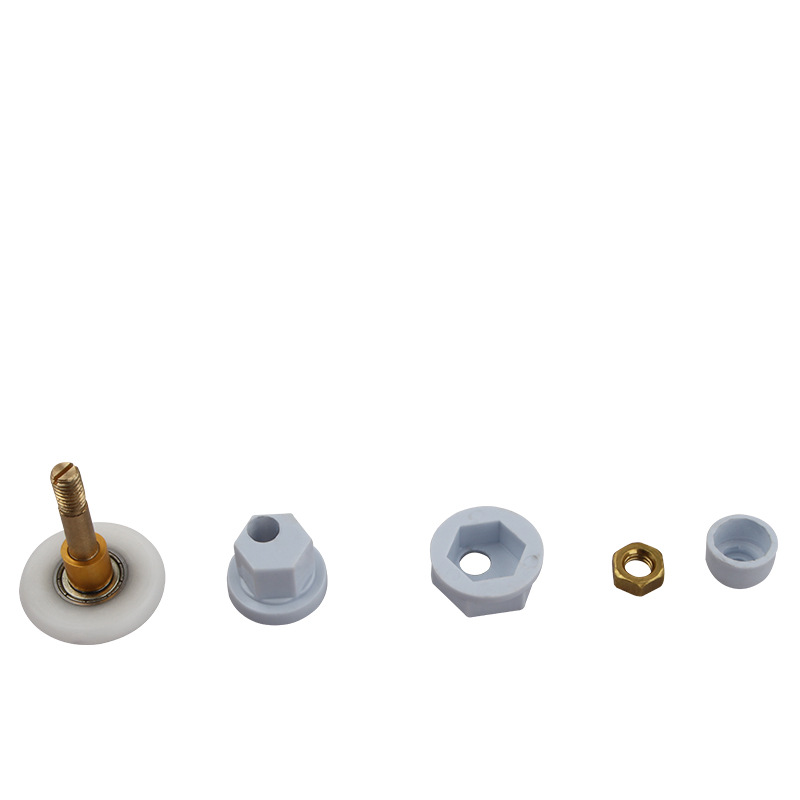 Old-fashioned integral shower room pulley, arc glass sliding door pulley, all-copper large bearing eccentric crankshaft small hanging wheel Application Scenario