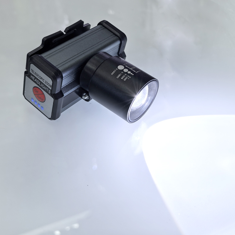 JS-933 aluminum alloy USB charging telescopic adjustable white laser headlamp, cycling headlamp, outdoor camping lamp, miner's lamp, repair headlamp, camping lamp, fishing lamp Application Scenario
