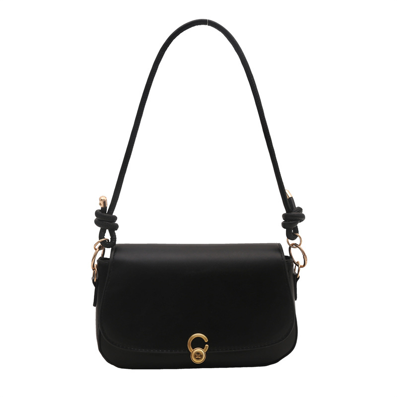 Fashionable and simple solid-color underarm bag for women, new spring 2025, trendy and stylish small square bag, single-shoulder crossbody bag Item Picture
