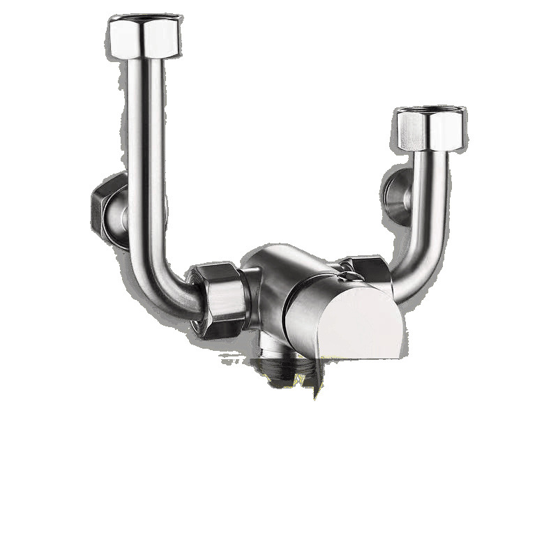 304 stainless steel electric water heater mixing valve, cold and hot mixing U-shaped faucet exposed switch, universal shower accessories Item Picture