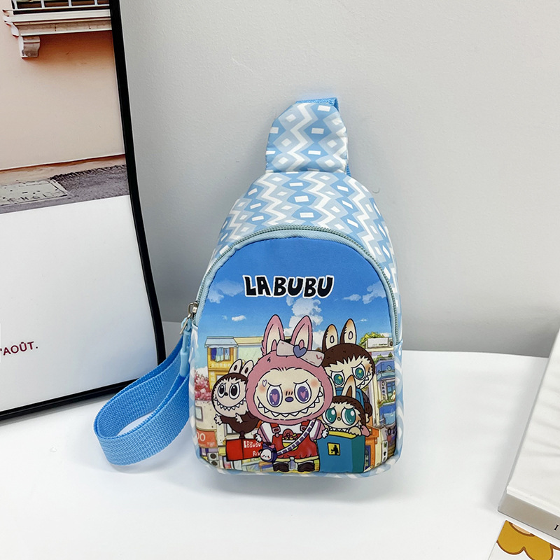 New children's chest bag, cute cartoon casual crossbody bag for boys and girls, coin purse, simple single-shoulder backpack for babies Application Scenario