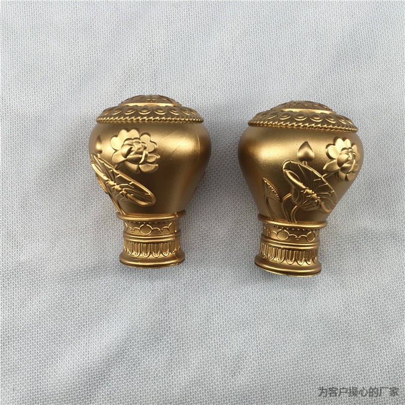 Curtain blow-molded head, curtain rod decorative head, Roman rod plug head, Roman rod decorative head, Roman rod sealing details Picture
