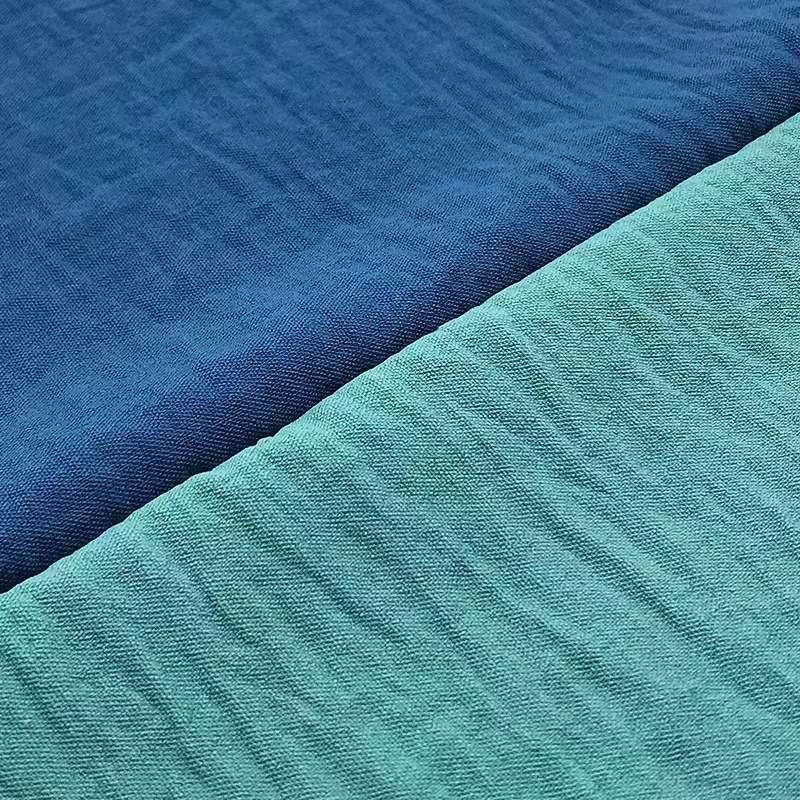 仿棉麻冰丝皱衬衣裙子裙裤山本裤面料详情图2